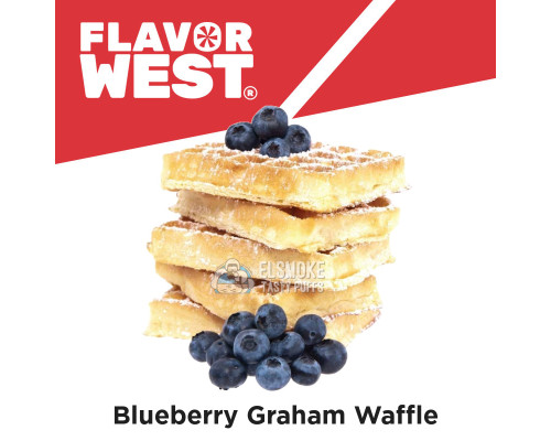 Ароматизатор Flavor West Blueberry Graham Waffle (Вафли с черникой) 5 мл
