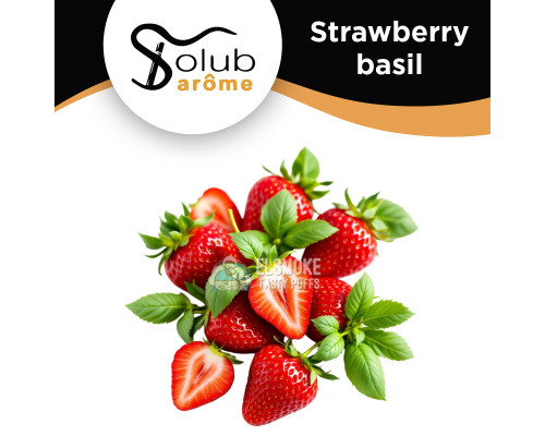 Ароматизатор Solubarome Strawberry basil (Клубника с базиликом) 5 мл