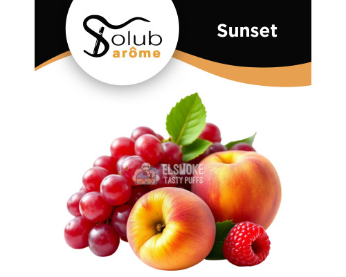 Ароматизатор Solubarome Sunset (Персик с виноградом и ягодами) 5 мл