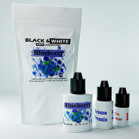Набір для сольової рідини Black & White Blueberry 25 мг 30 мл