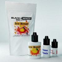 Набір для сольової рідини Black & White Ice Mango 25 мг 30 мл