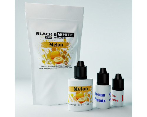 Набір для сольової рідини Black & White Melon 25 мг 30 мл