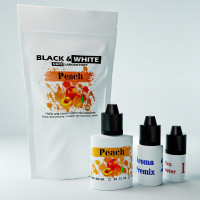 Набір для сольової рідини Black & White Peach 25 мг 30 мл