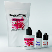 Набір для сольової рідини Black & White Raspberry 25 мг 30 мл