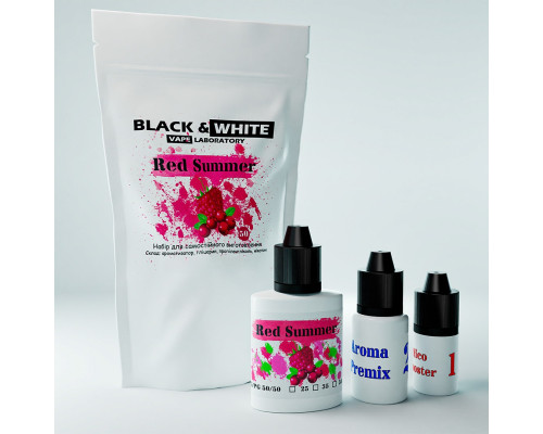 Набір для сольової рідини Black & White Red summer 25 мг 30 мл
