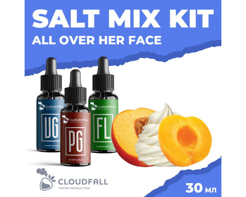 Набір для рідини Cloudfall Salt All Over Her Face 50 мг 30 мл