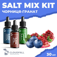 Набір для рідини Cloudfall Salt Чорниця-Гранат 50 мг 30 мл
