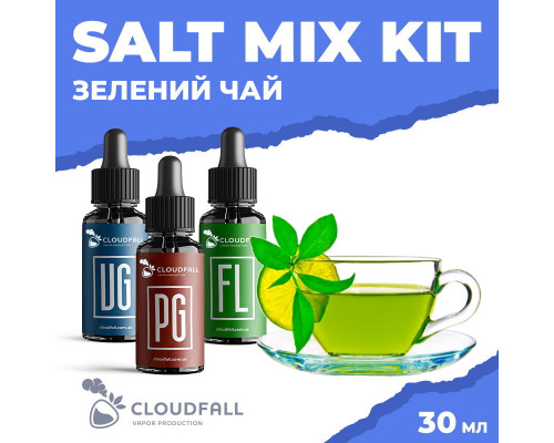 Набір для рідини Cloudfall Salt Зелений Чай 50 мг 30 мл