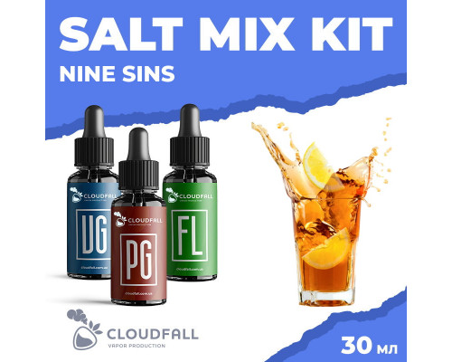Набір для рідини Cloudfall Salt Nine Sins 50 мг 30 мл