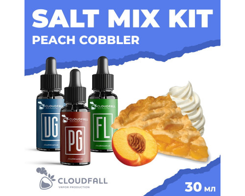 Набір для рідини Cloudfall Salt Peach Cobbler 50 мг 30 мл