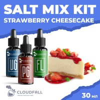 Набір для рідини Cloudfall Salt Strawberry Cheesecake 50 мг 30 мл