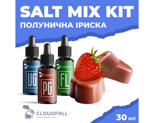 Набір для рідини Cloudfall Salt Полунична Іриска 50 мг 30 мл