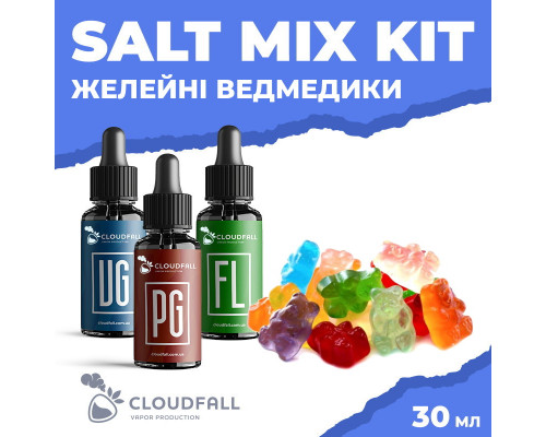 Набір для рідини Cloudfall Salt Желейні Ведмедики 50 мг 30 мл