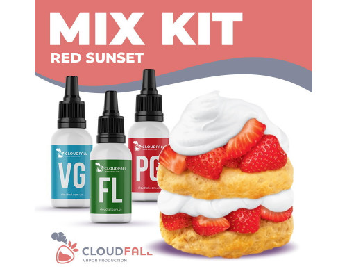 Набір для рідини CloudFall Red Sunset 60 мл