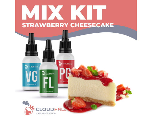 Набір для рідини CloudFall Strawberry Cheesecake 60 мл