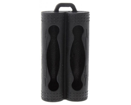 Силиконовый чехол (Black) на 2 аккумулятора 18650